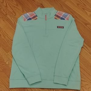 Vineyard Vines Shep Shirt w/ Plaid Shoulders